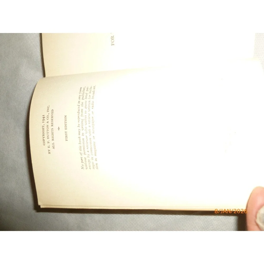 What Price Murder Cleve F Adams 1942 First Edition Hardcover EP Dutton Mystery
